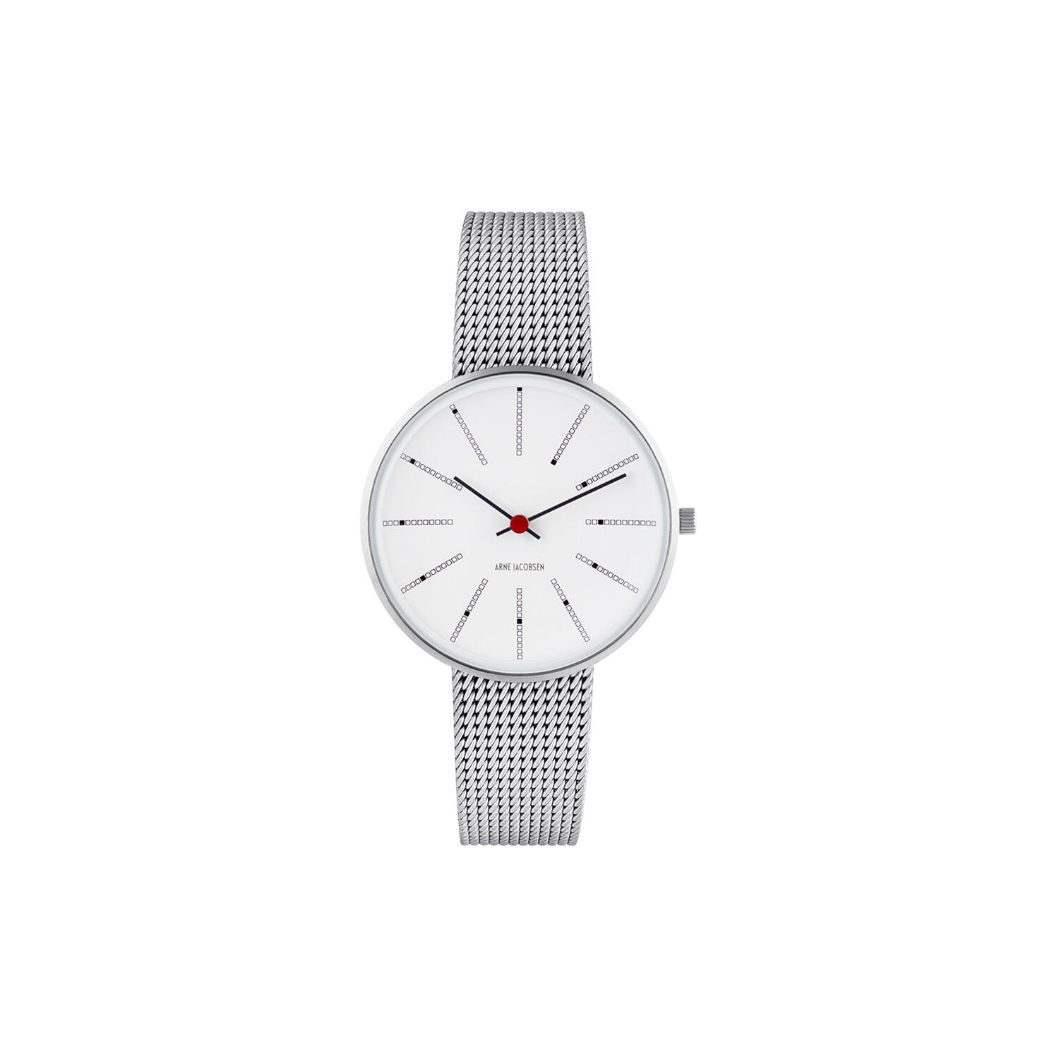 Bankers armb&aring;ndsur, white/steel/matt steel