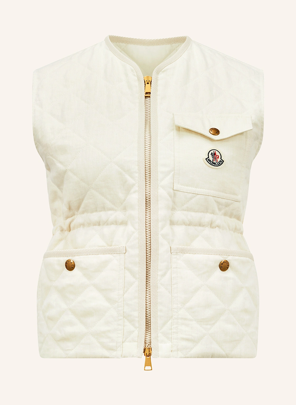 MONCLER Steppweste VIGNY aus Leinen