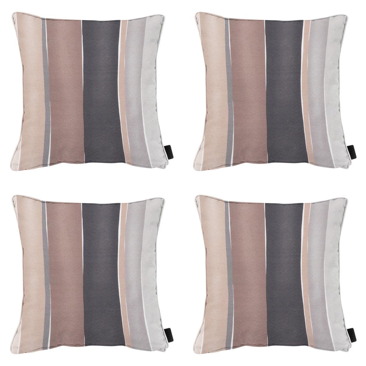 Madison sierkussen Nox - mulitkleur - 50x50x10cm - set van 4
