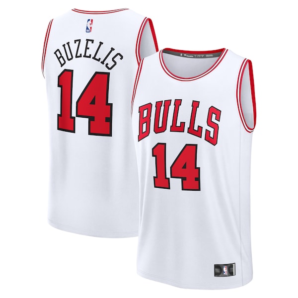 Matas Buzelis Chicago Bulls  Fast Break Replica Player Jersey - Association Edition - White
