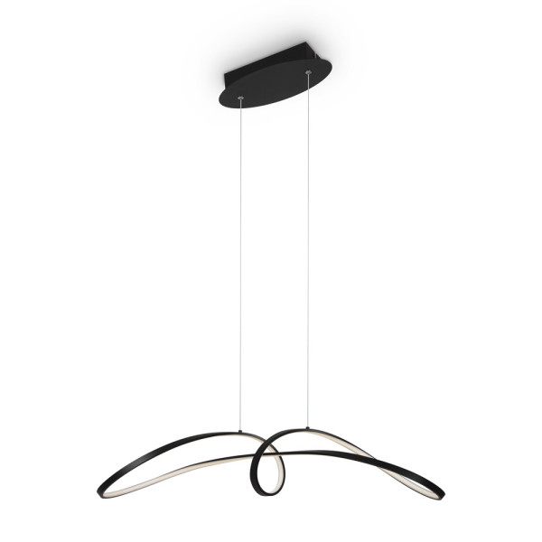 Lampa sufitowa CURVE czarna LED 1x42W Neutralna biel 2800lm Maytoni