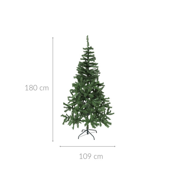Sztuczna choinka na metalowym stojaku, 180 cm