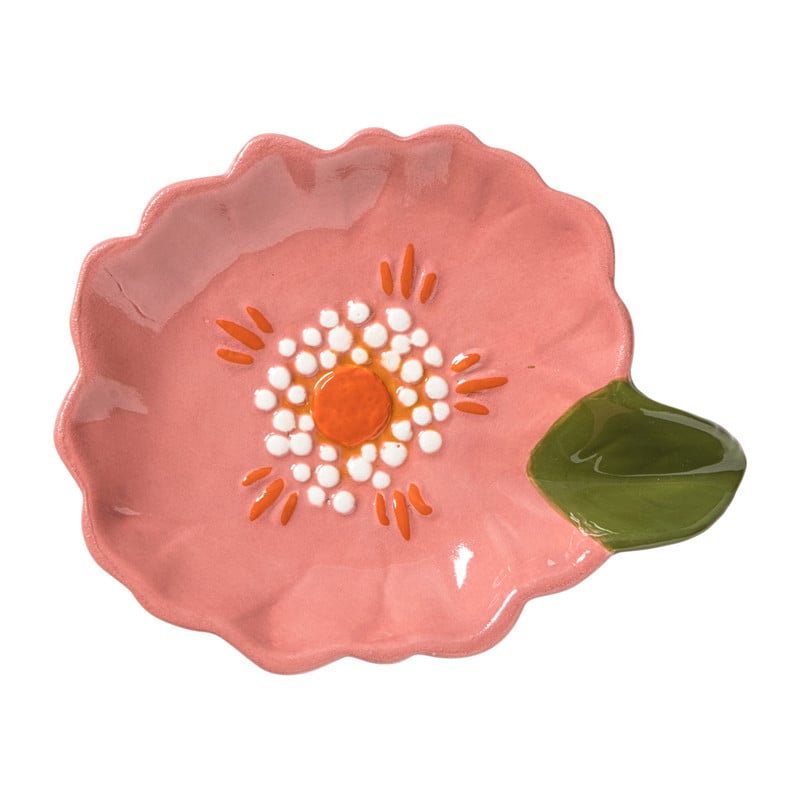 Schaaltje bloem - donkerroze - 1.8x11.8x9.2 cm