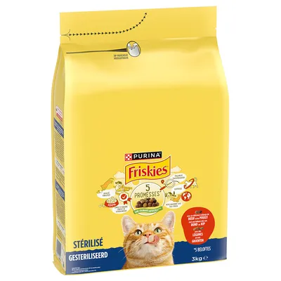 PURINA Friskies Sterilised Cat with Beef, Chicken & Vegetables