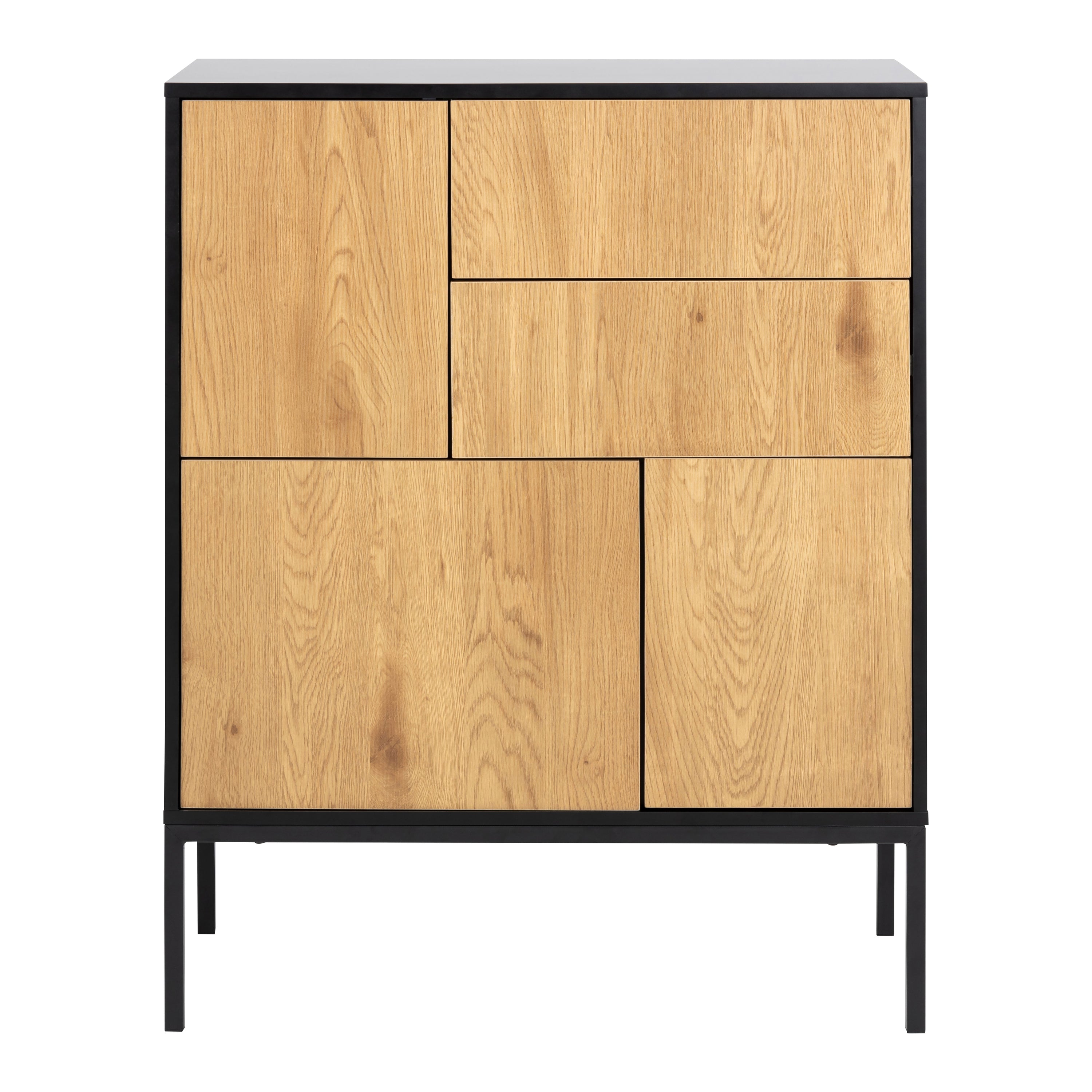 by fonQ Jaxon Opbergkast 5-deuren - Eiken