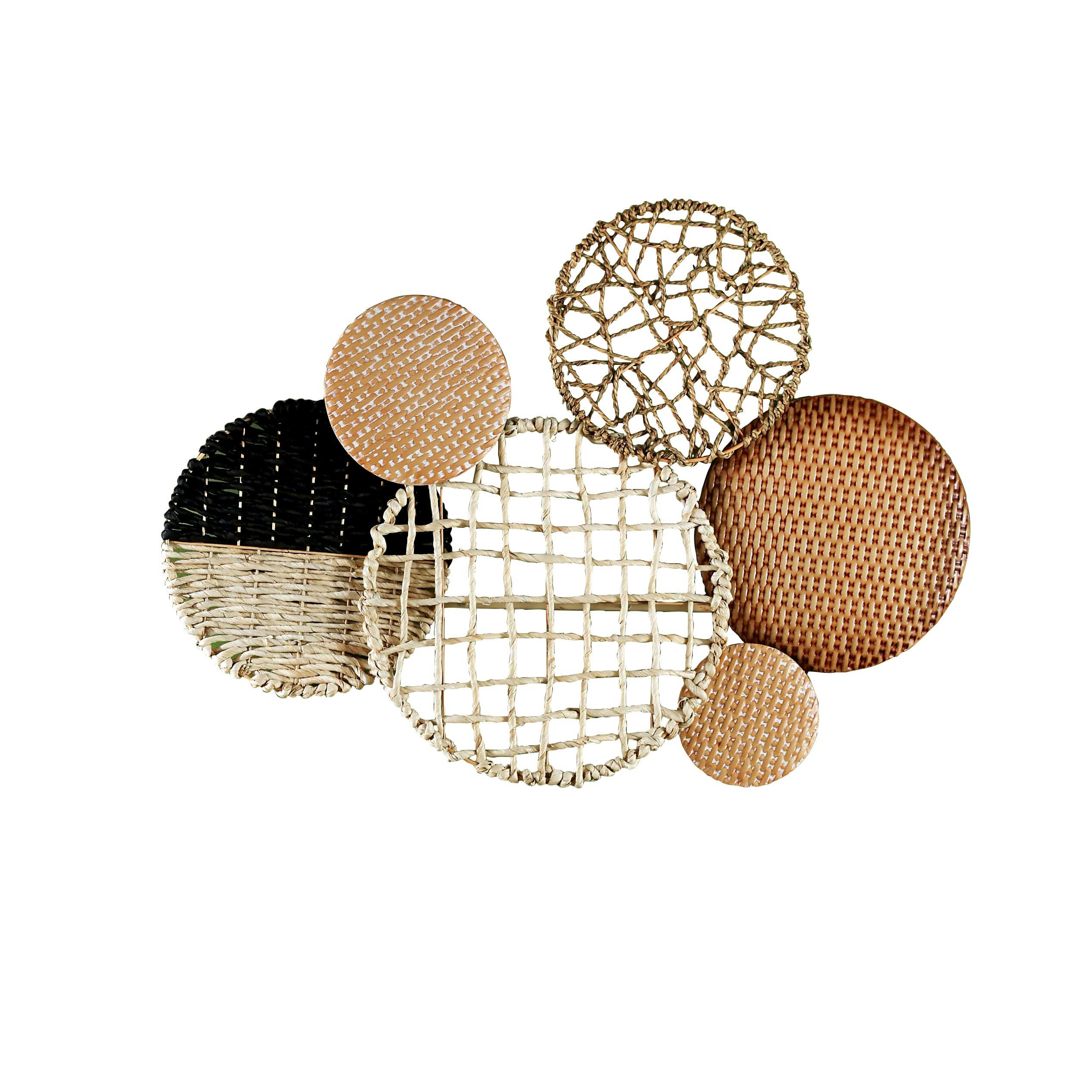 SATELLO - Plaque décorative en métal beige