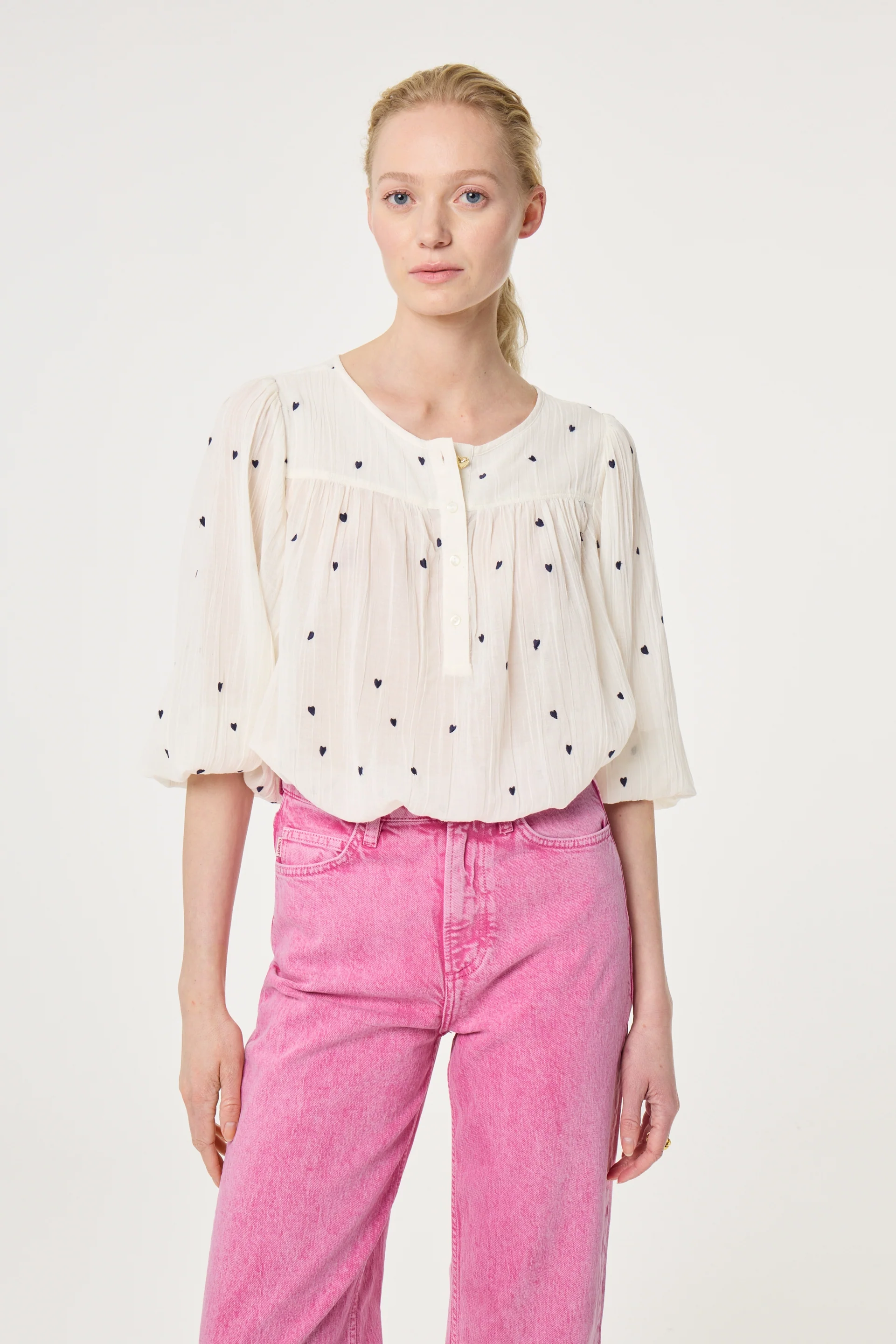 Bindi Top | Cosy White/Black