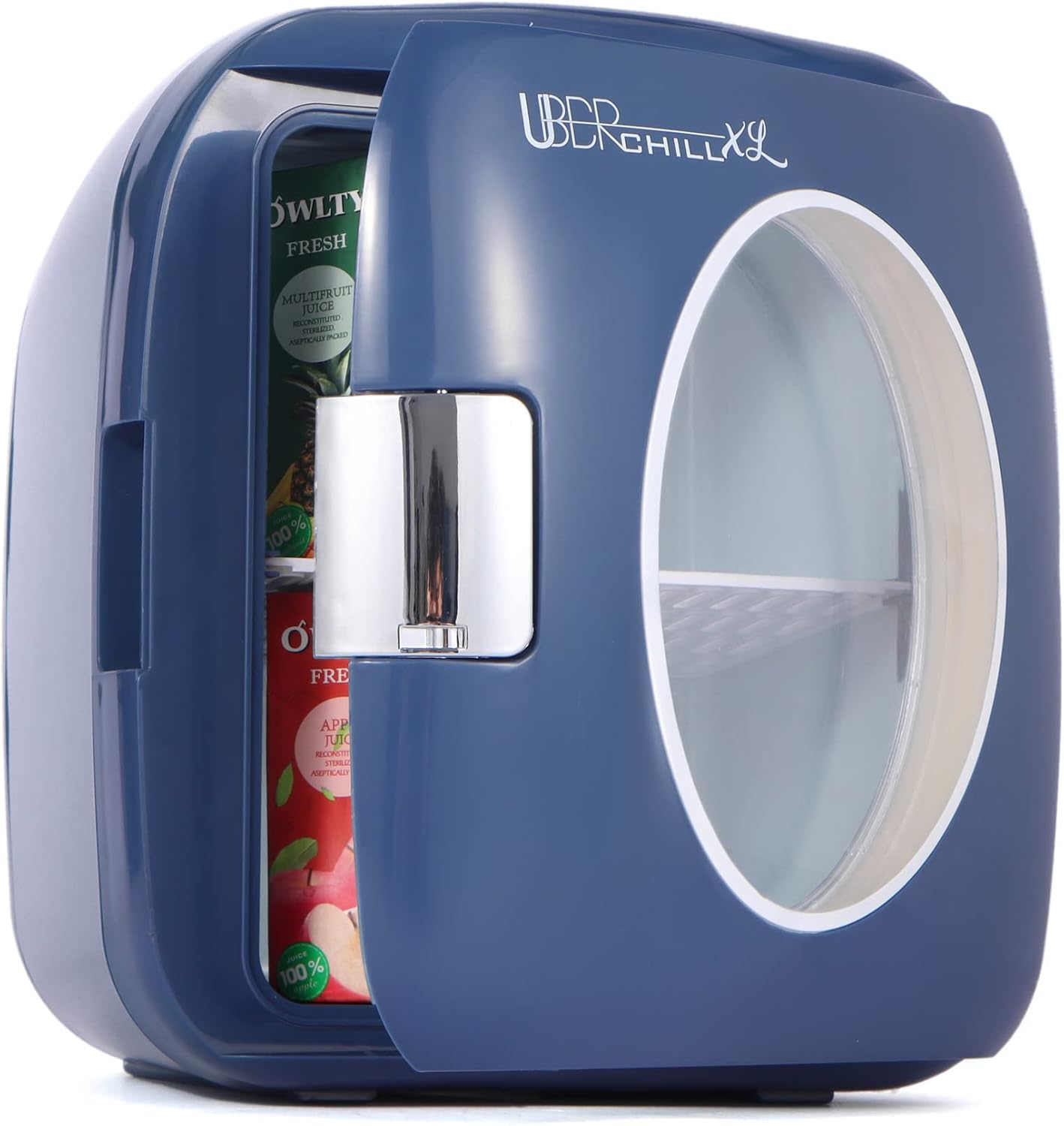 Uber Appliance UB-XL1 Uber Chill 12 Can Retro Personal Mini Fridge (Navy Blue)