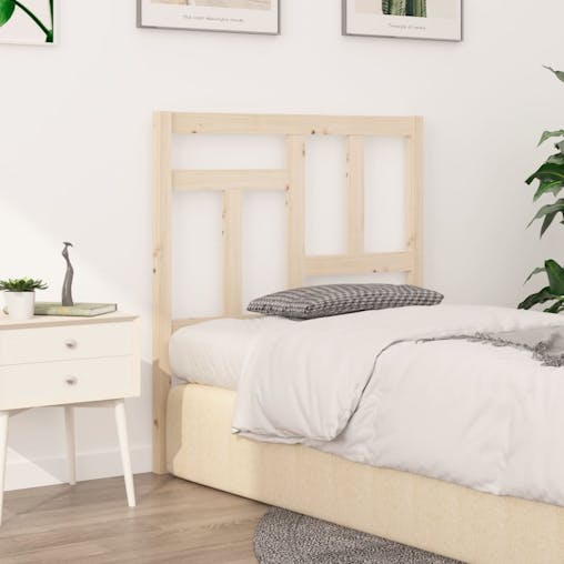 NNEVL Bed Headboard 95.5x4x100 cm Solid Wood Pine