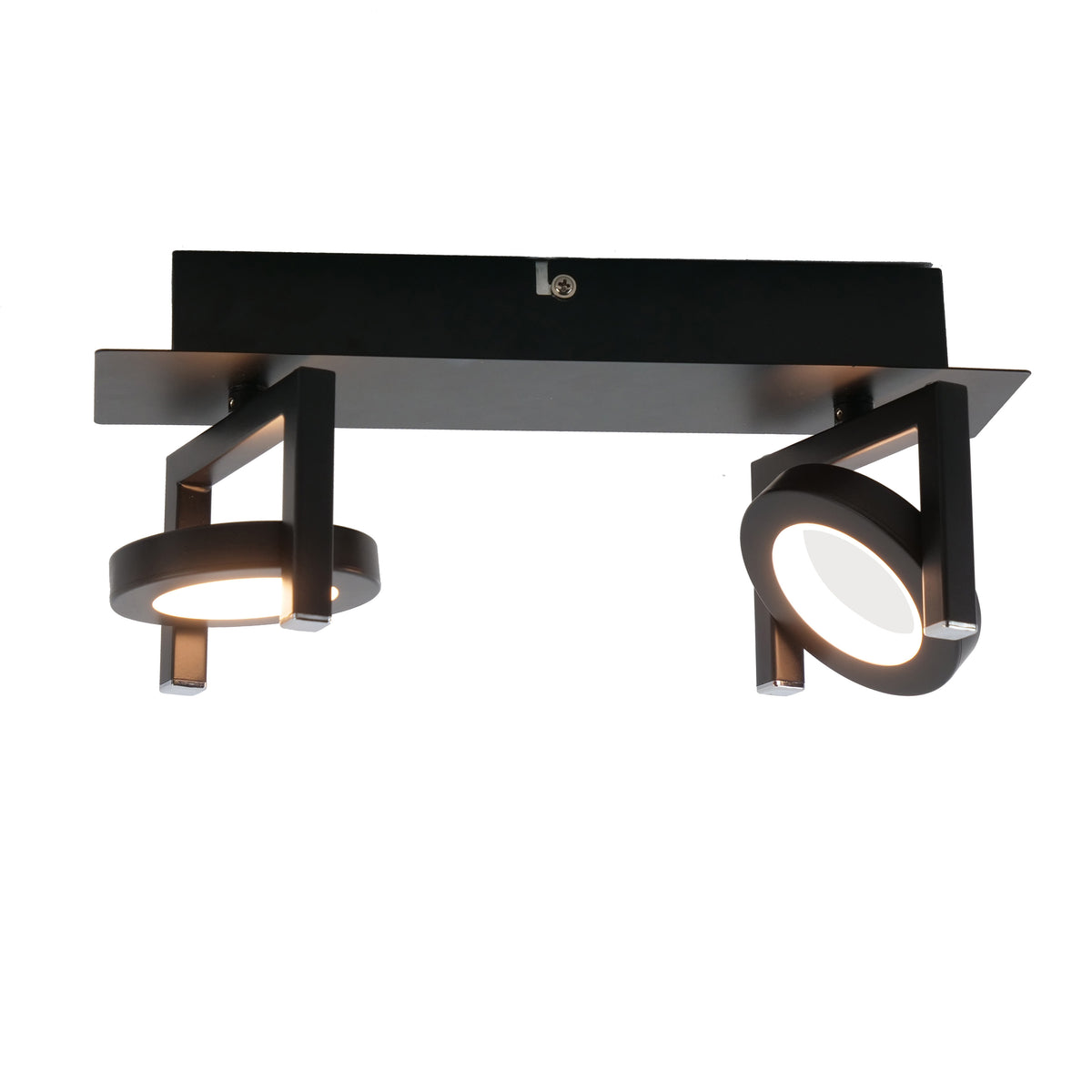 EGLO opbouwspot Trastanello - led - 2 lichts - zwart