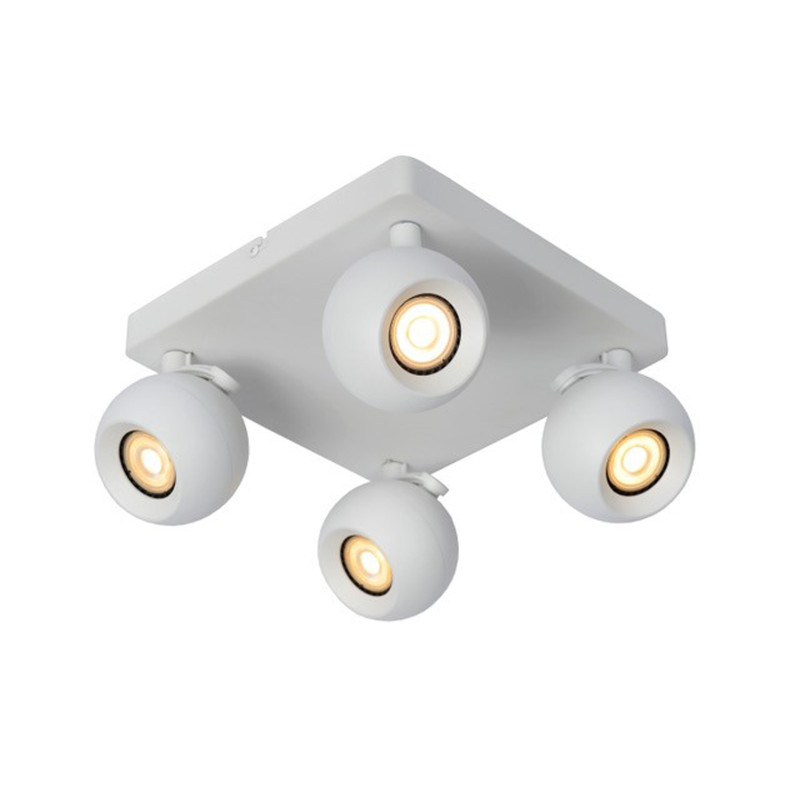 Spot Favori blanc GU10 4 x 5 W LUCIDE