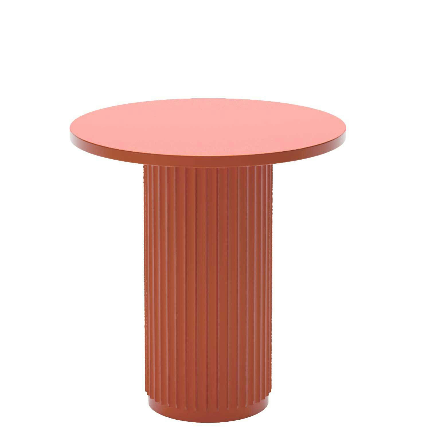 PIVOINE - Table d'appoint ronde cannelée