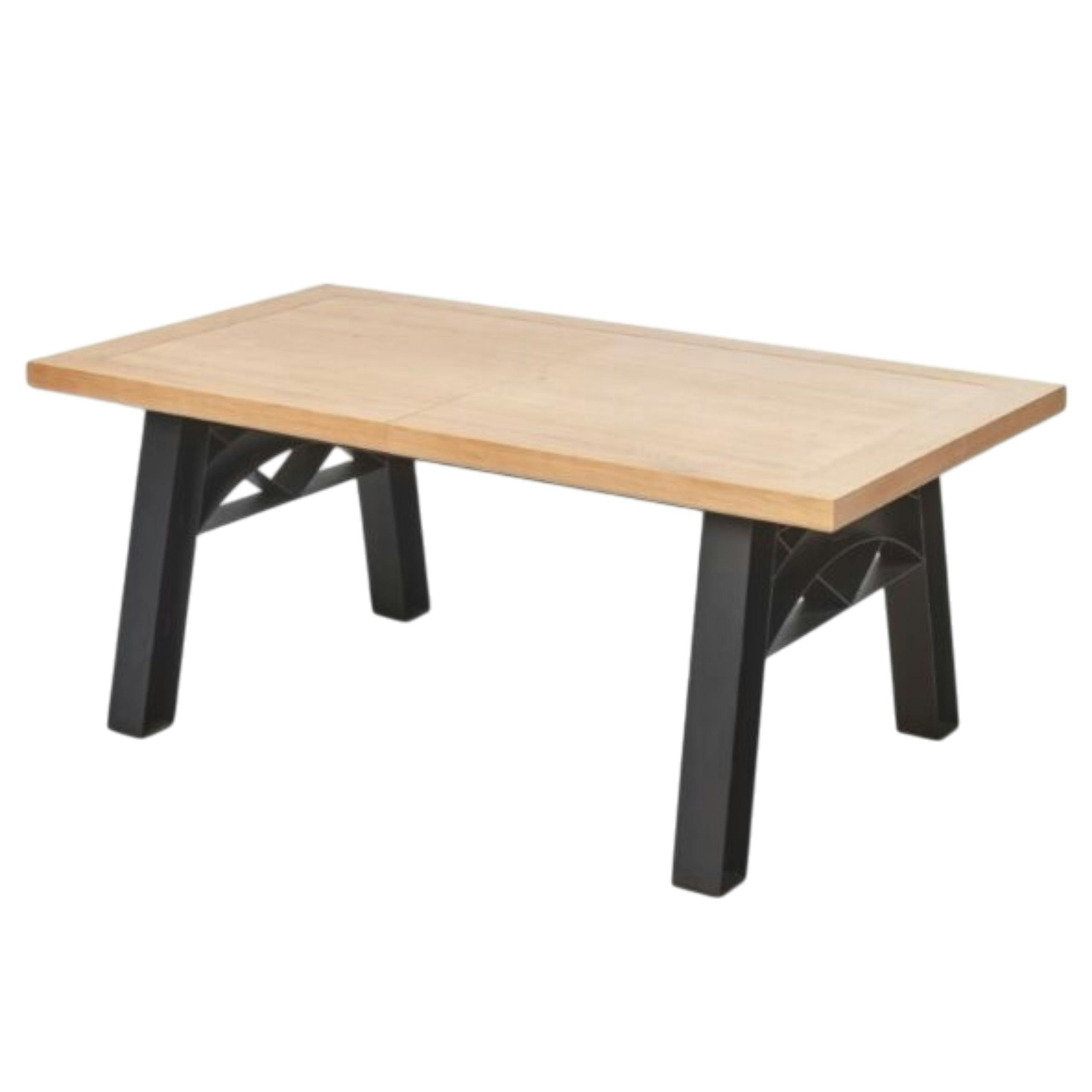 Table extensible chêne clair esprit atelier 190-240 cm ALPINE