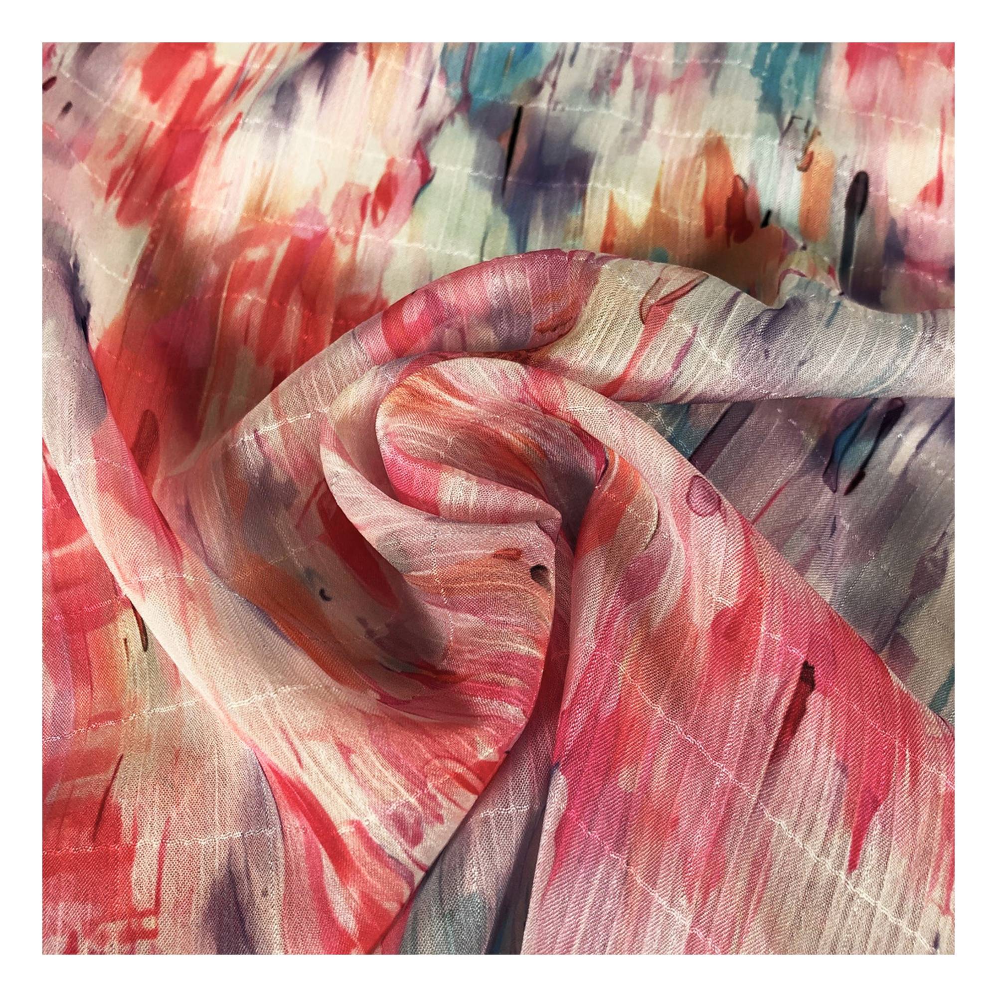 Pink Watercolour Pastel Fabric by the Metre