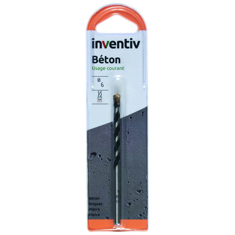 Foret pour béton Ø 7 x 100 mm INVENTIV