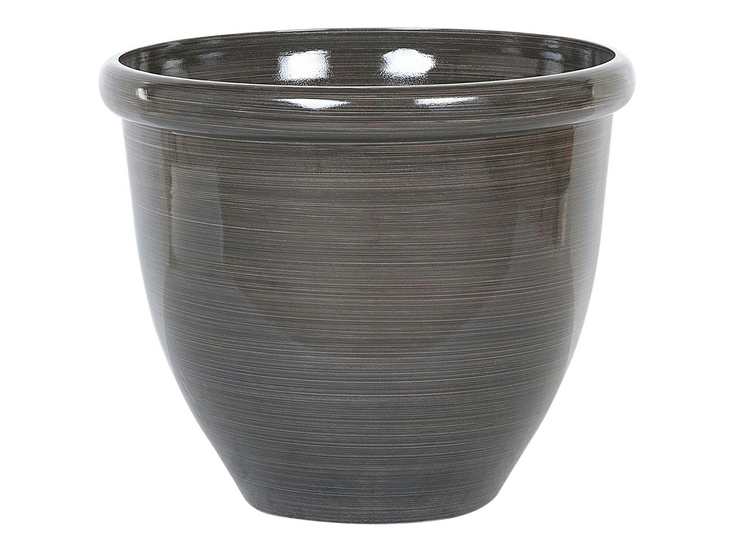 TESALIA - Cache-pot d'extérieur en pierre marron H34