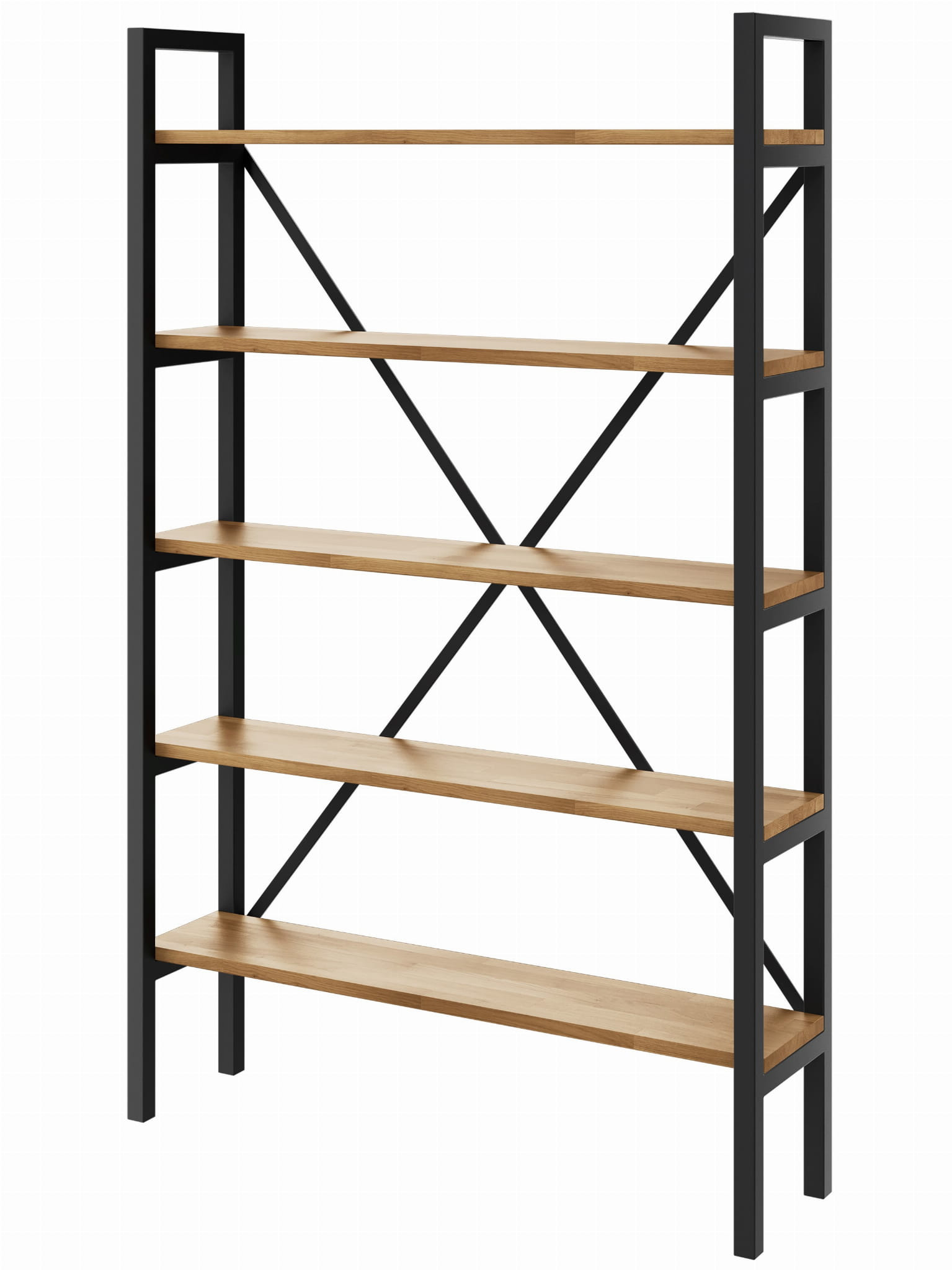 Regał Medium Industrial Loft na książki D5 160x60x20 cm