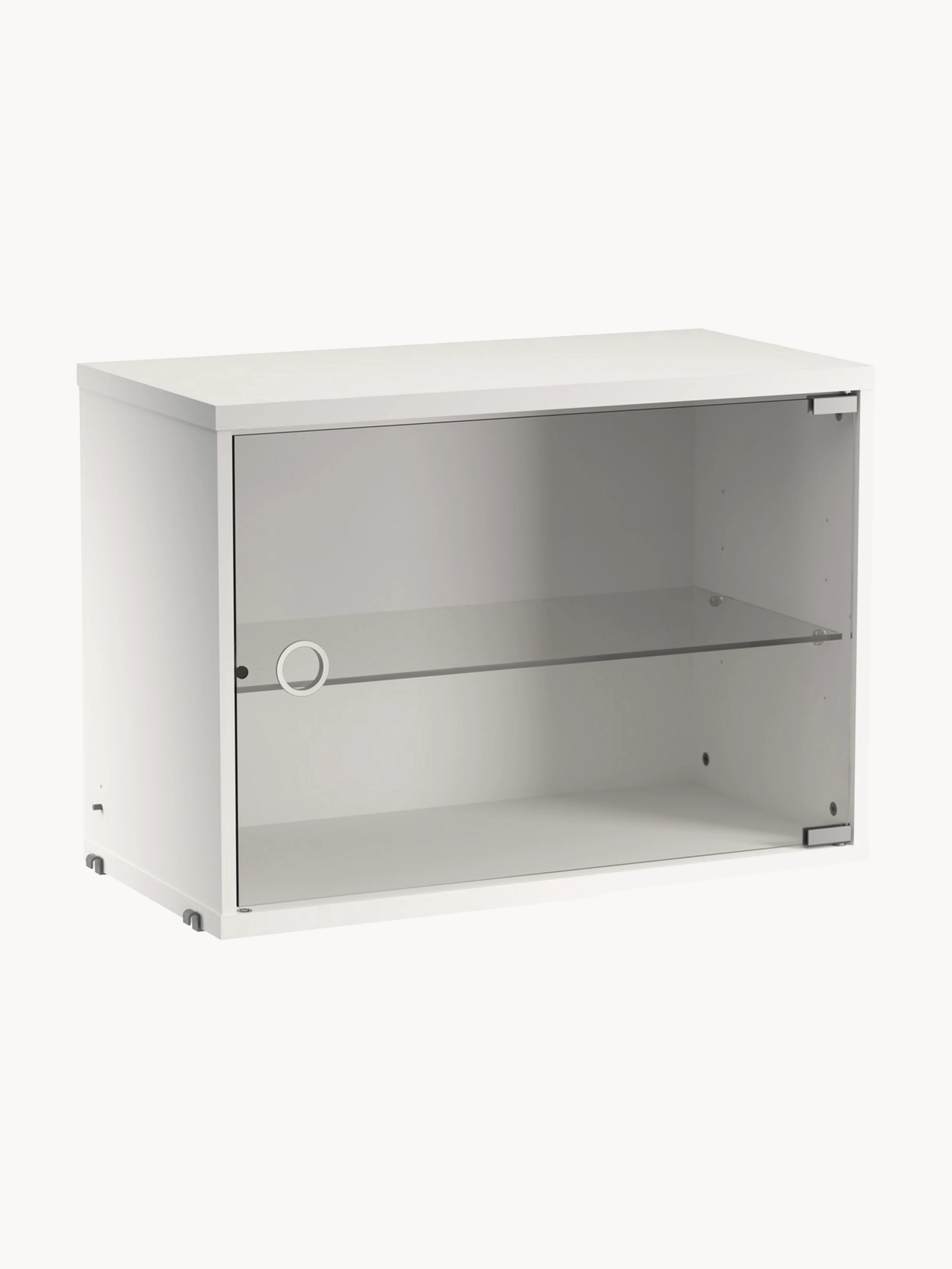 Vitrinen-Schrankelement String System mit Schwenktür, B 58 x T 30 cm