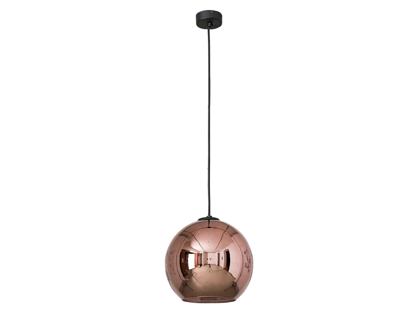 Lampa wisząca Polaris Copperstalowa miedziano-czarna