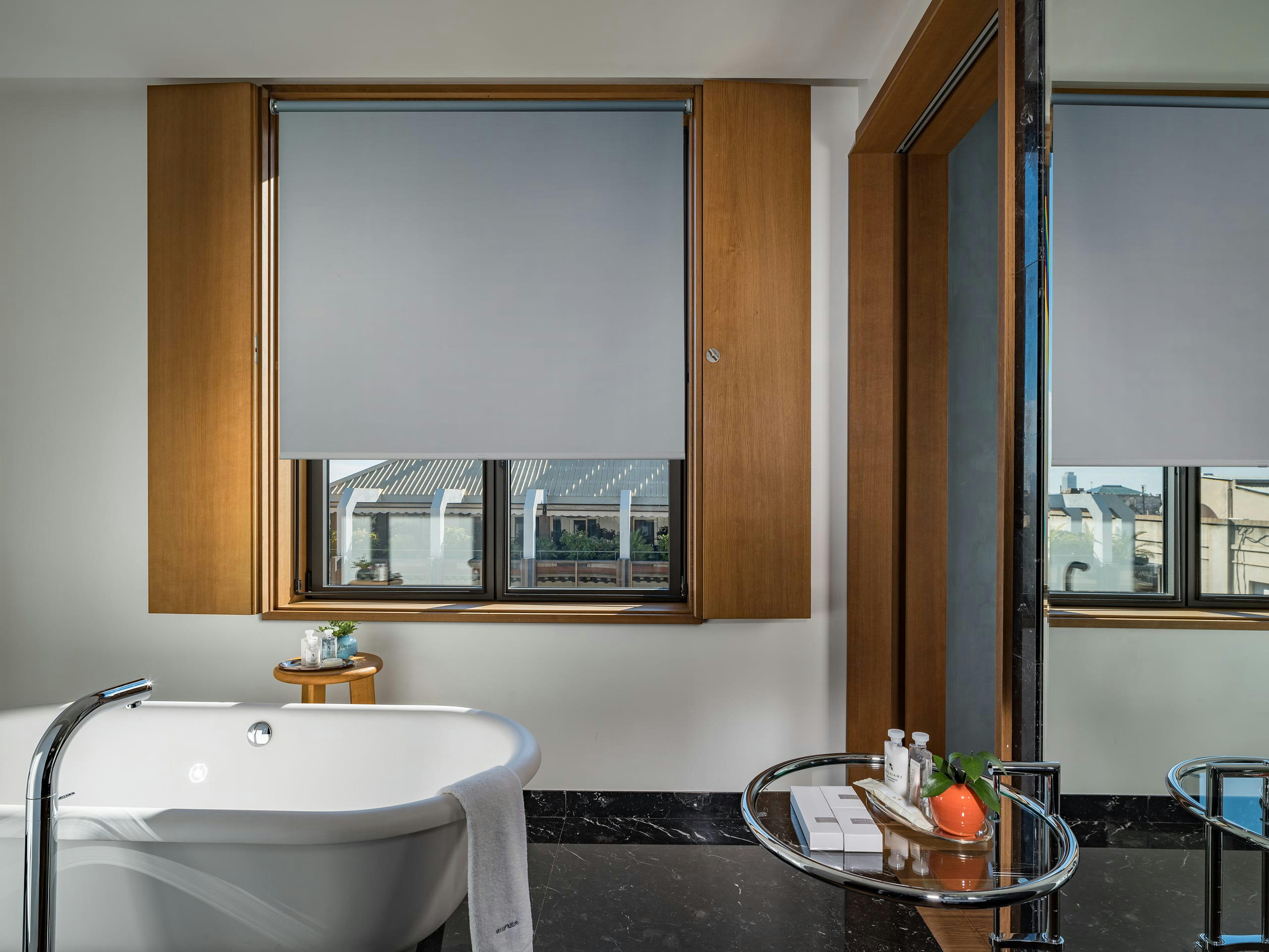 BLACKOUT - Store enrouleur occultant gris 120 x 250 cm