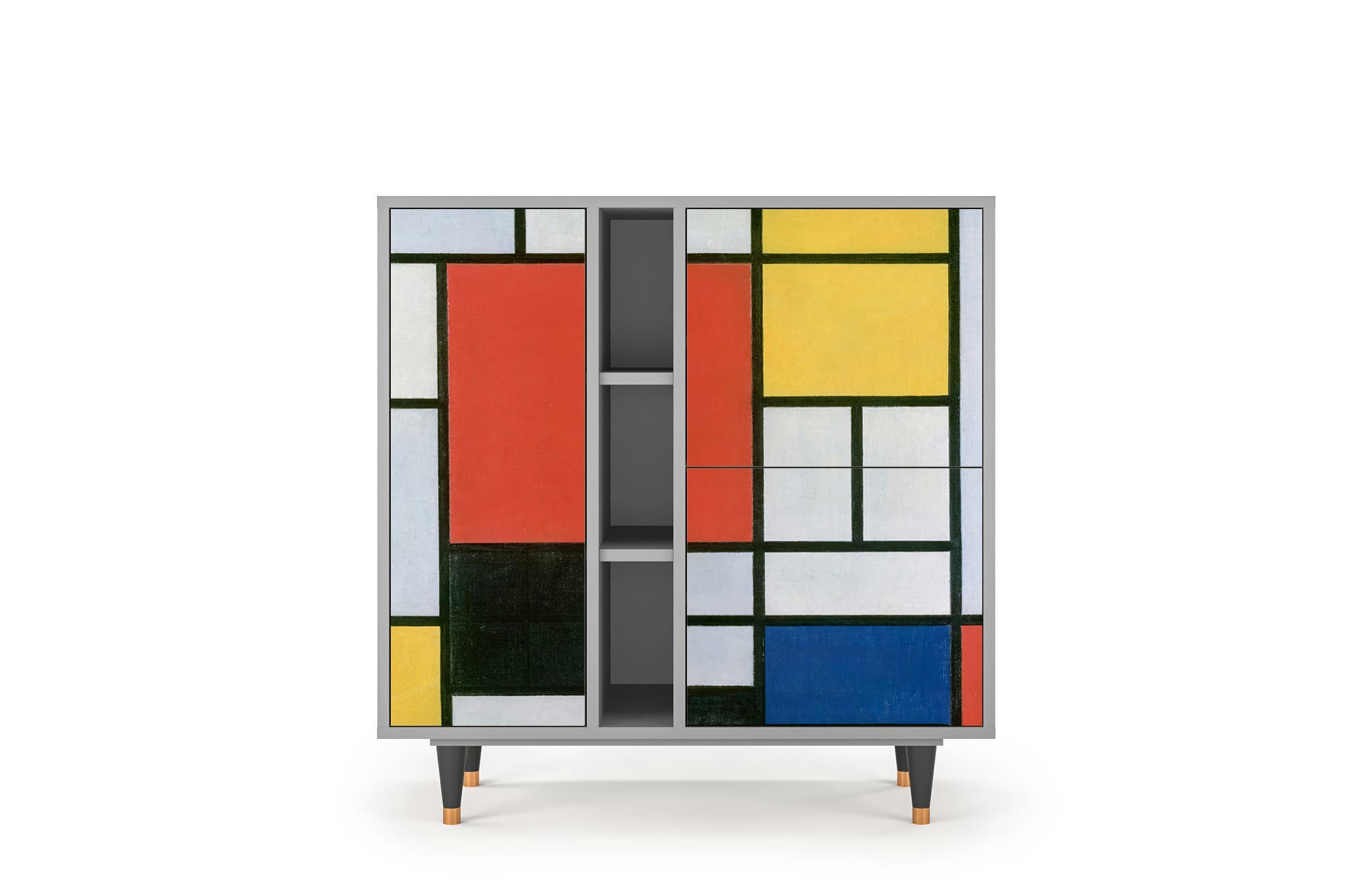 - Buffet  multicolore 3 portes L 94 cm