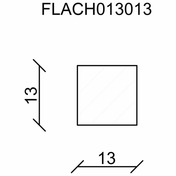 Flachleiste, Kiefernholz natur, LxHxT: 240 x 1,3 x 1,3 cm