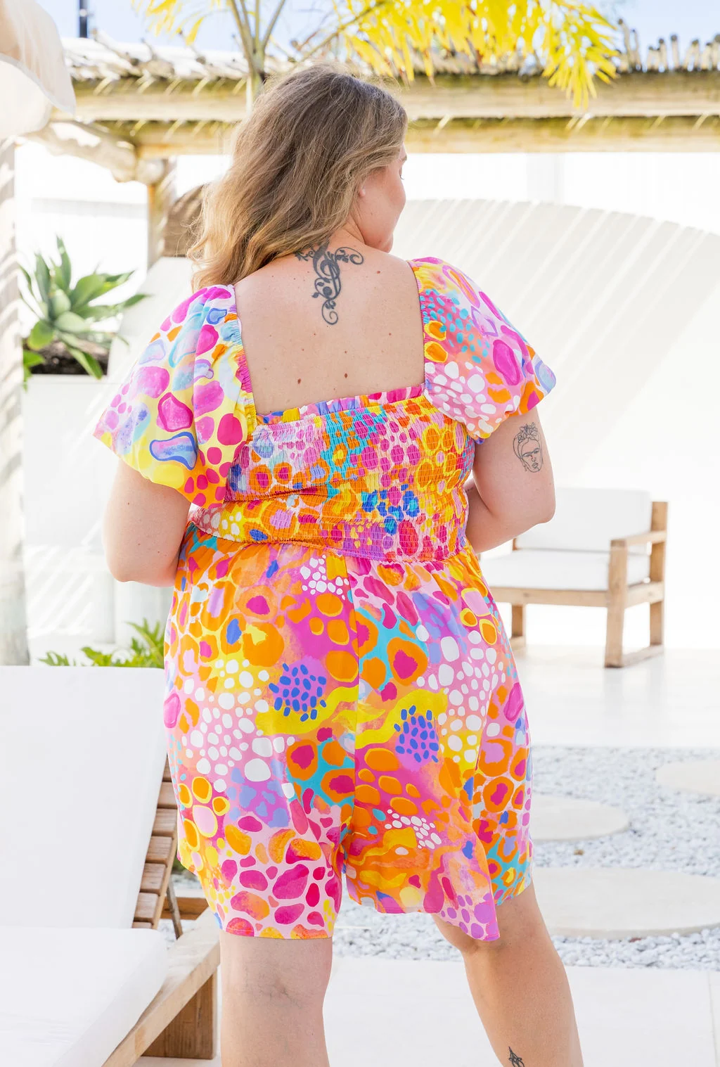 Emily Playsuit in Tequila Sunrise by Kasey Rainbow