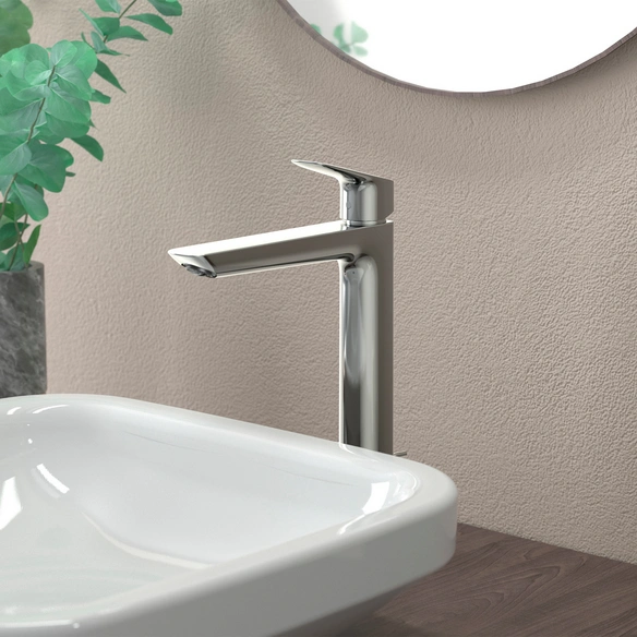 Waschtisch-Einhebelmischer »Logis«, WTM 240, HxT: 299 x172 mm, ø 28 mm, chrom