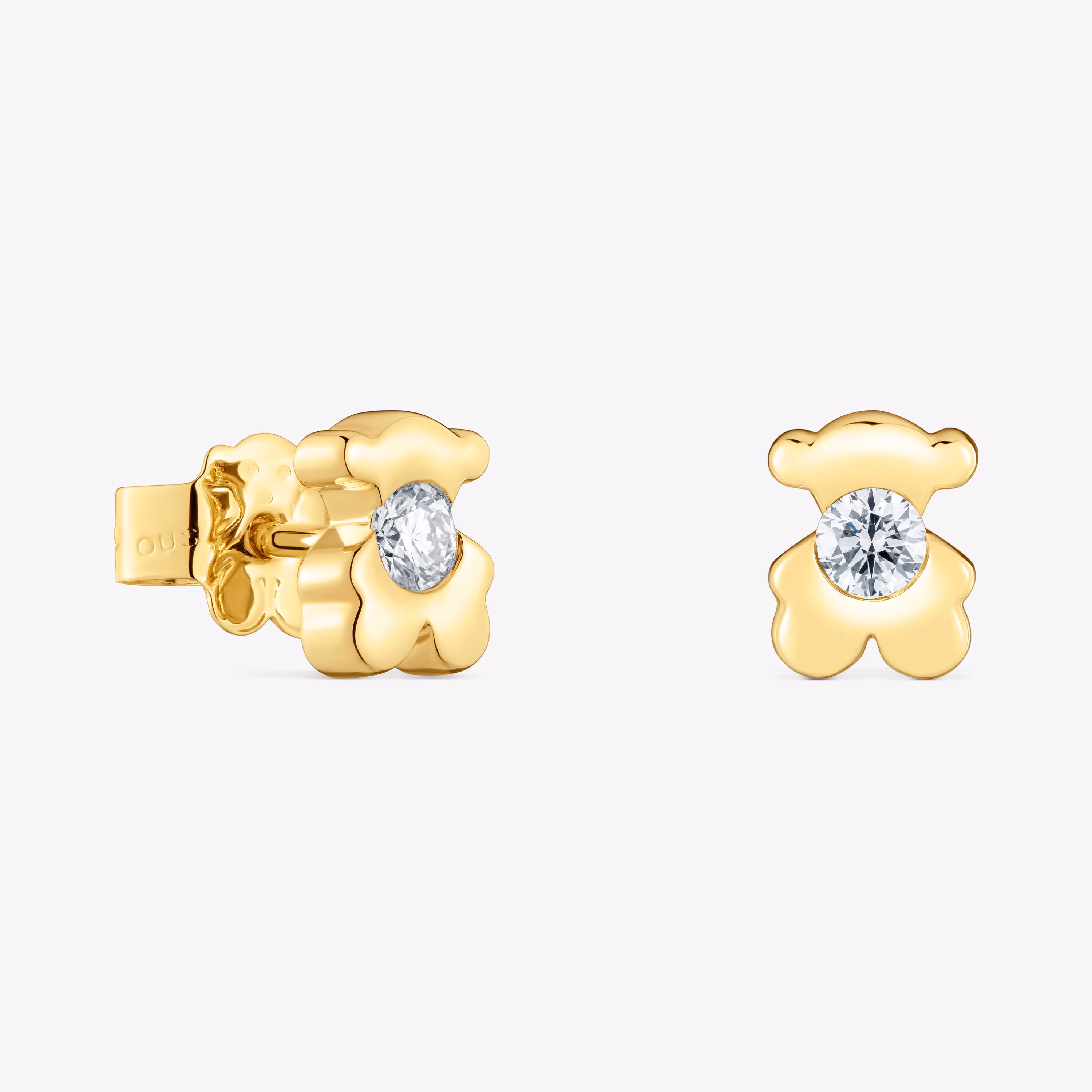 Pendientes oso de oro con diamantes creados en laboratorio TOUS Lili
