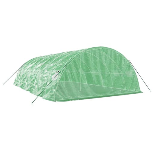 NNEVL Greenhouse with Steel Frame Green 40 m&sup2; 8x5x2.3 m