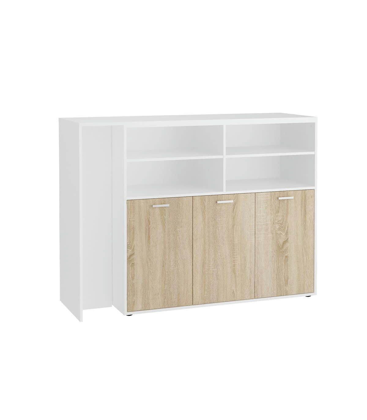 SOEST 2 - Meuble multifonctions buffet et table bar - L124,1 cm