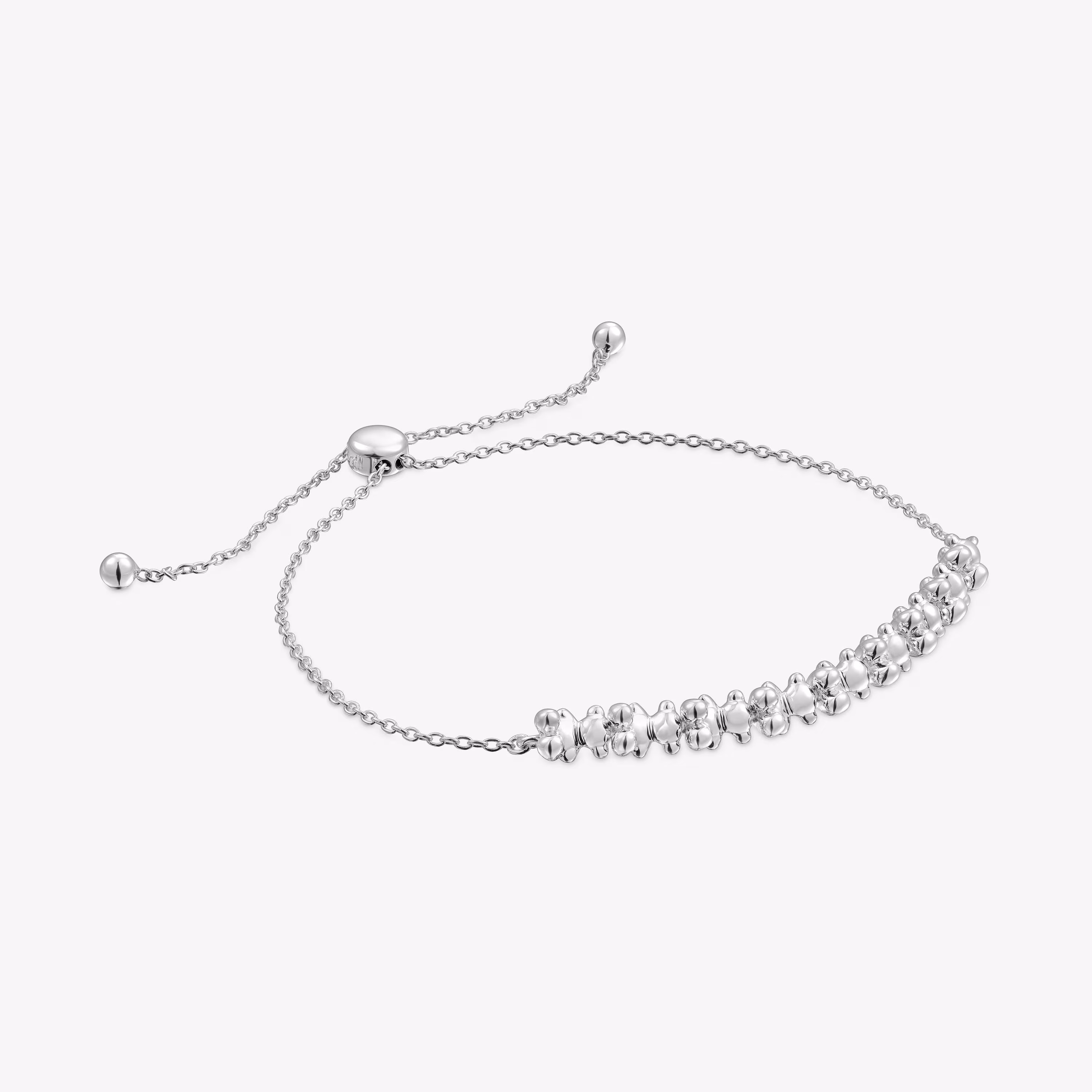 Pulsera cadena de plata y detalle Bold Bear