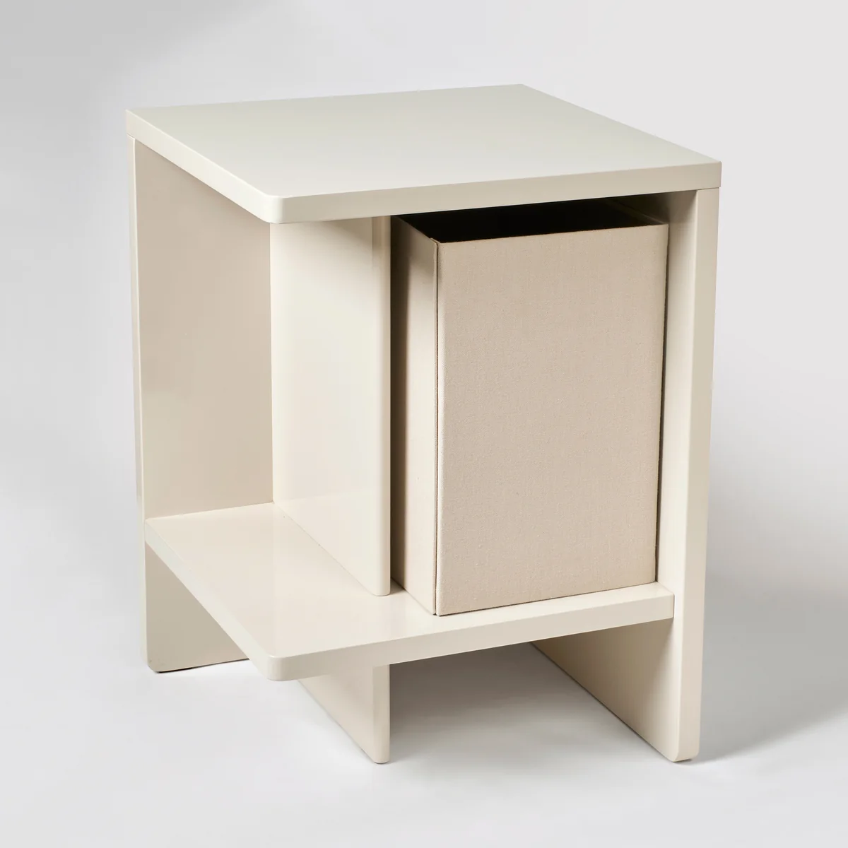 Broste Copenhagen - Tenna Aufbewahrungsbox, 31 x 20 x 31 cm, rainy day grey