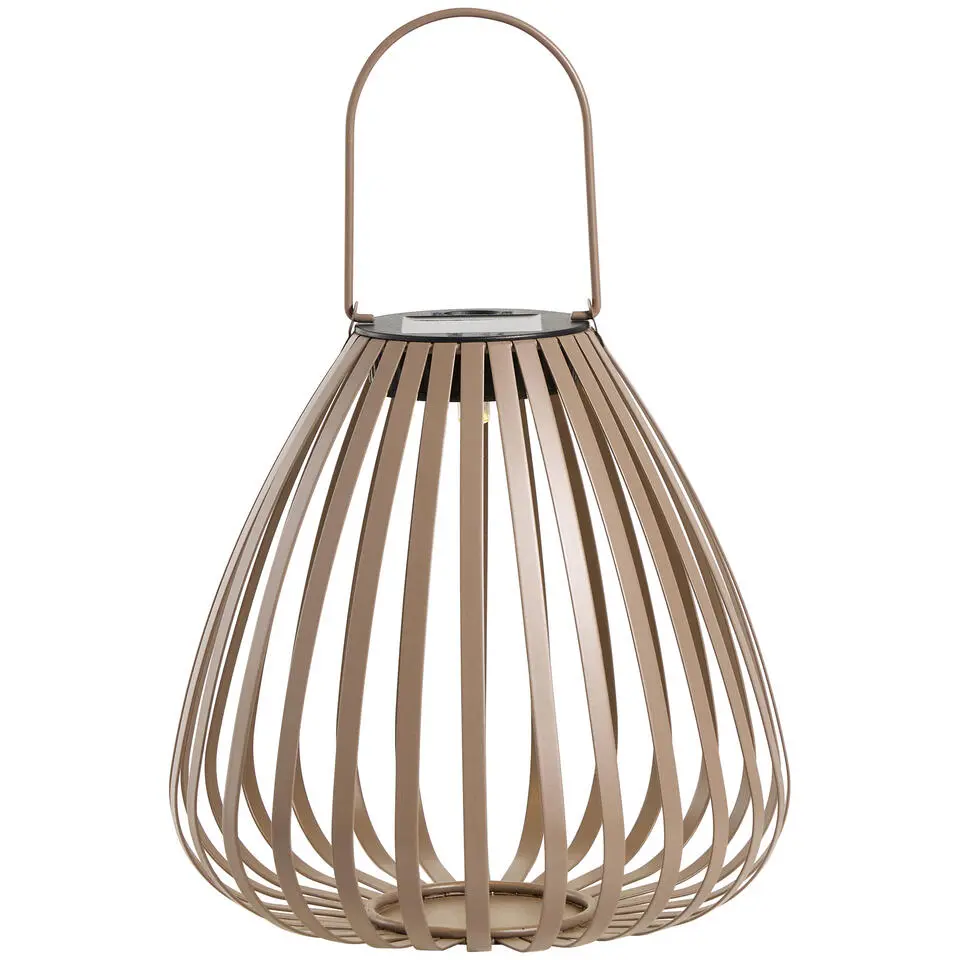Lantaarn Bo - bruin - 19x&Oslash;19 cm