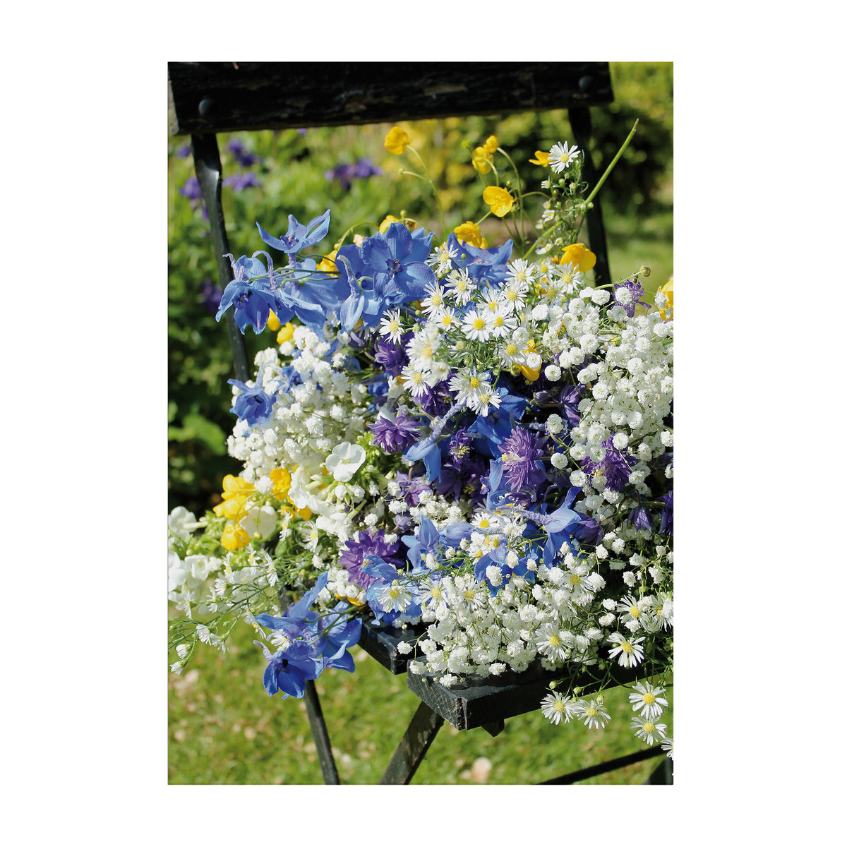 Art for the Home Buitencanvas Bloemen Stoel