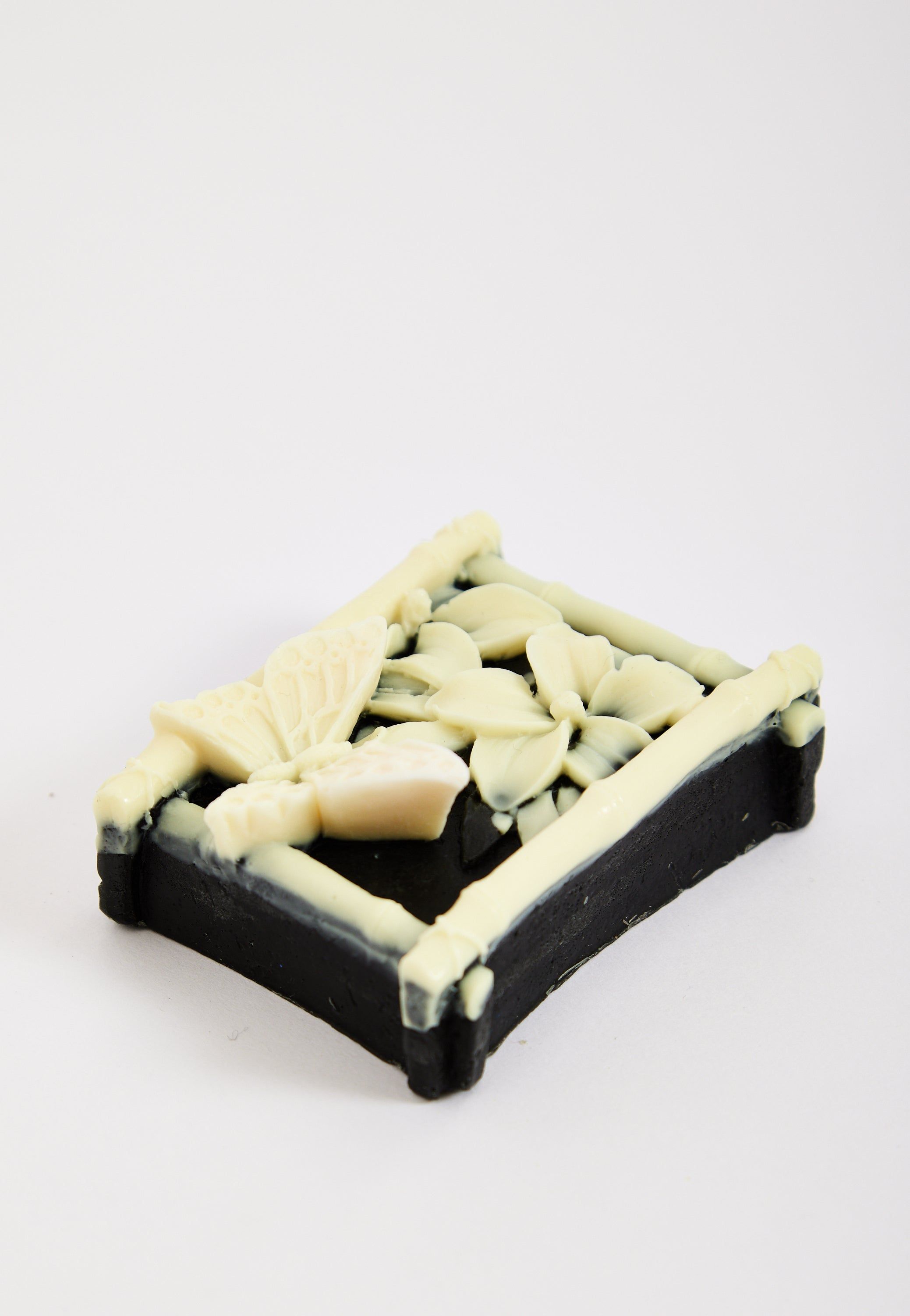 Liquorish Bamboo Charcoal Butterfly Floral Soap
