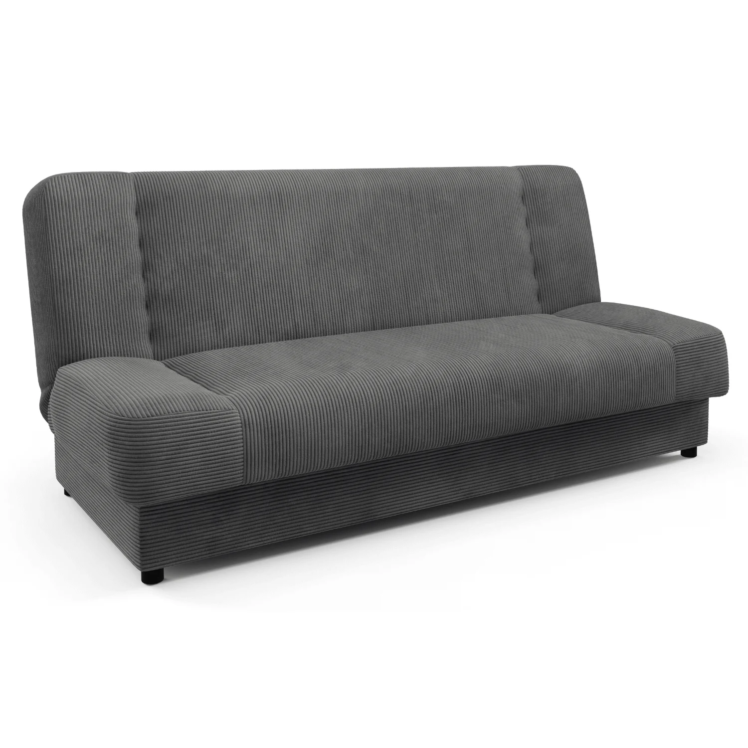 Wersalka Rozkładana Sofa Z Funkcją Spania Dwuosobowa Ciemnoszary PIANO