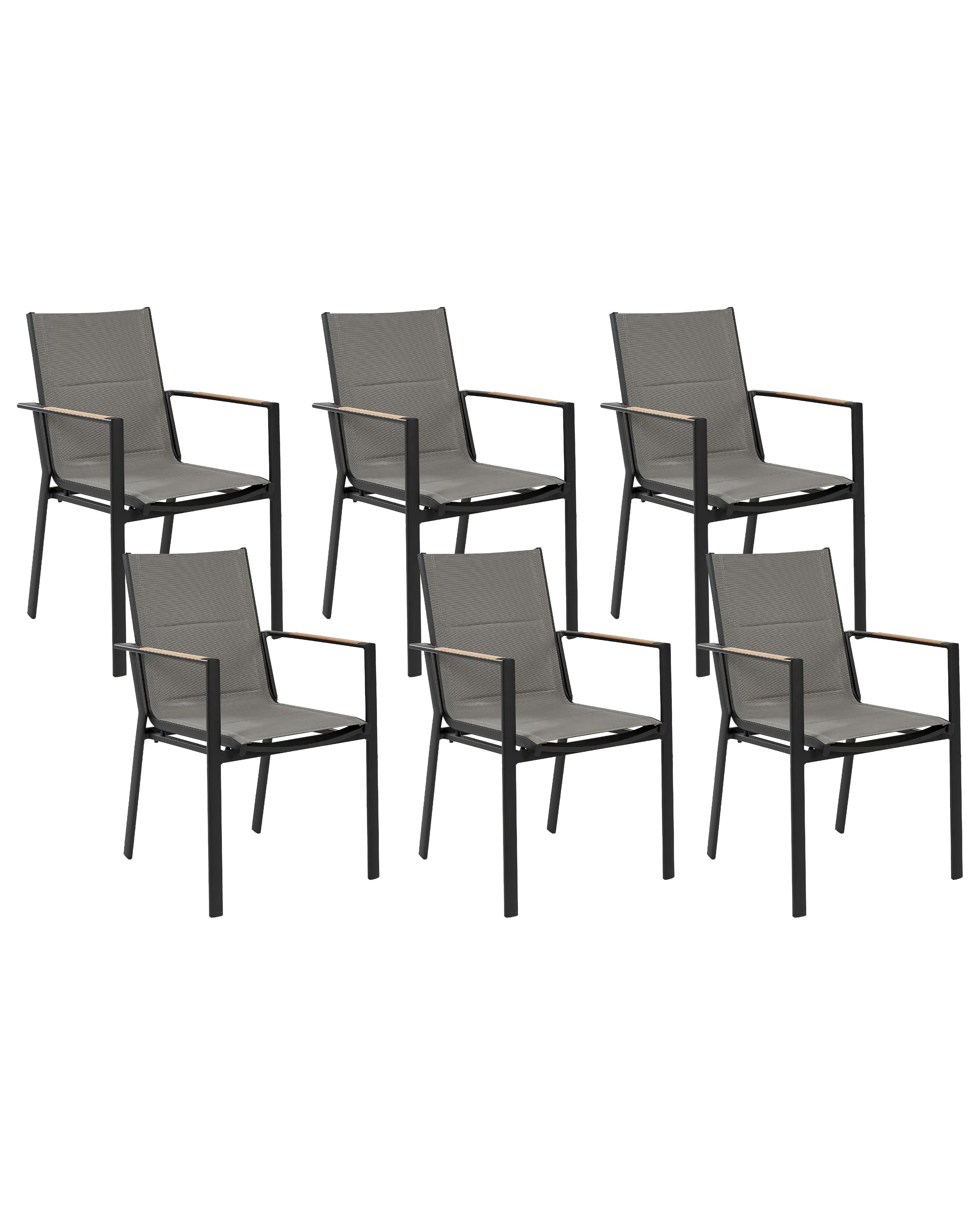 Garden Chair BUSSETO Metal Black