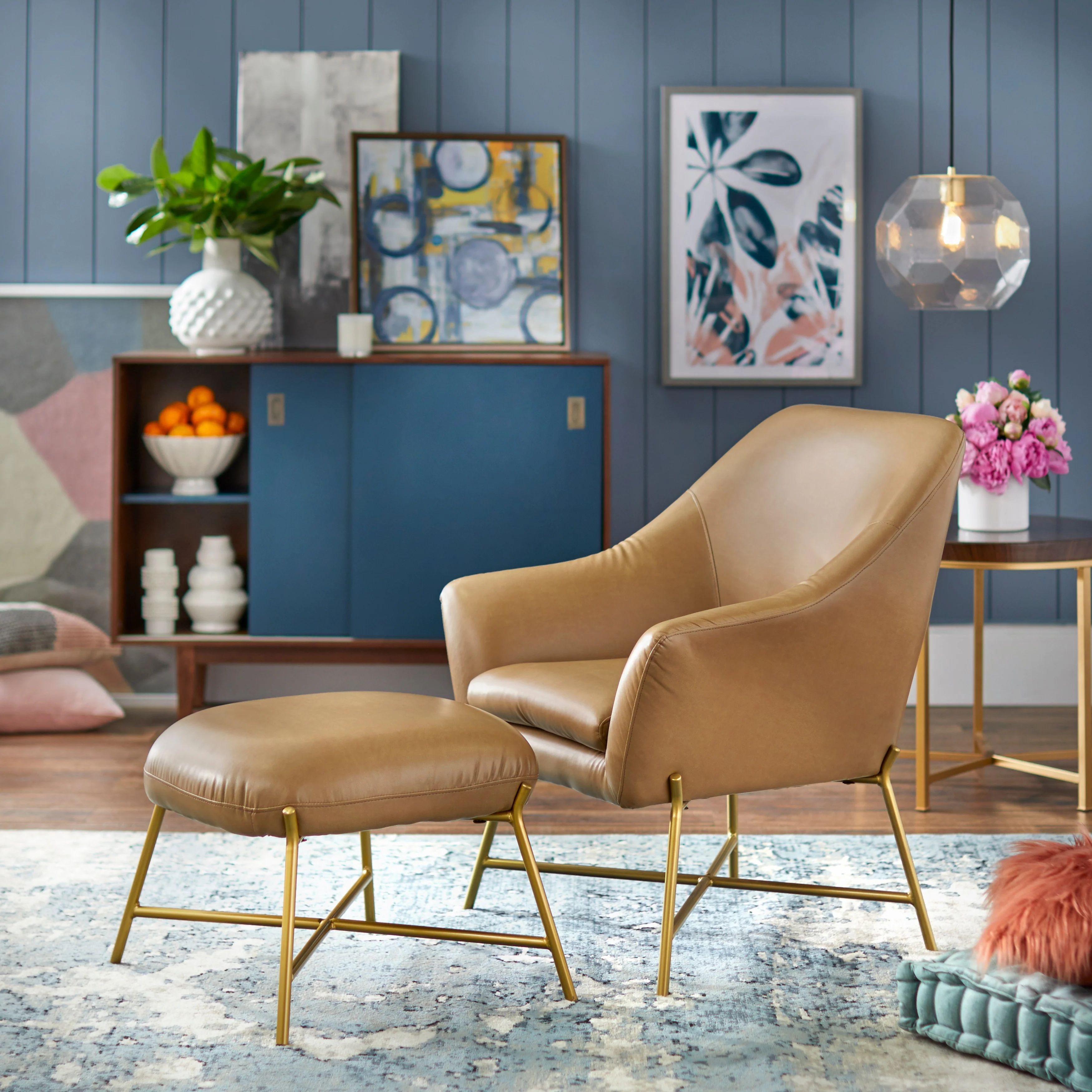 angelo:HOME Corin Chair with Ottoman