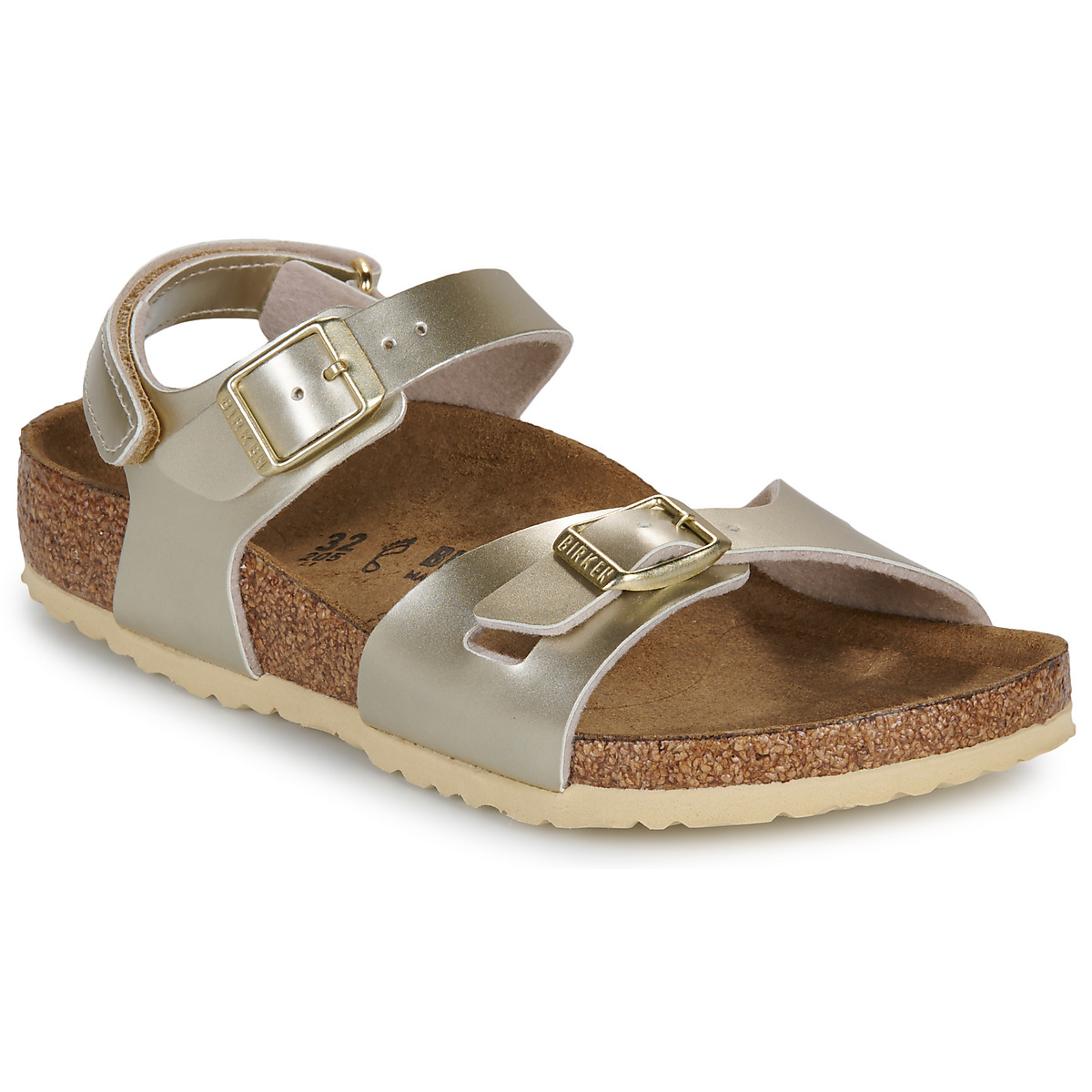 BIRKENSTOCK - Rio AS Kids BF Electric Metallic Gold - Electric / Metallic / Gold / Regular