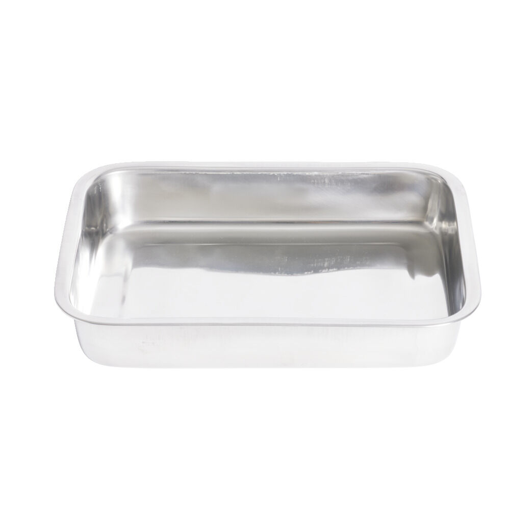 Plat à lasagnes en inox 37x27,5xH6,5cm