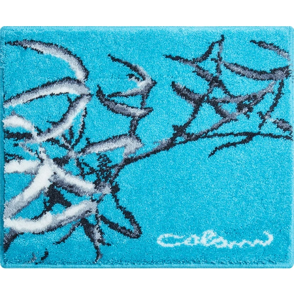 Badematte »Colani 23«, BxL: 50 x 60 cm, türkis, aus 100% Polyacryl