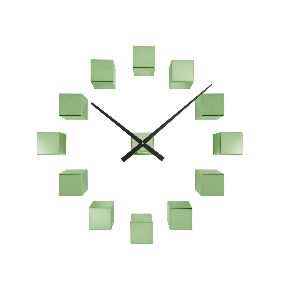 Karlsson wandklok DIY Cubic Metallic - groen - Ø40cm