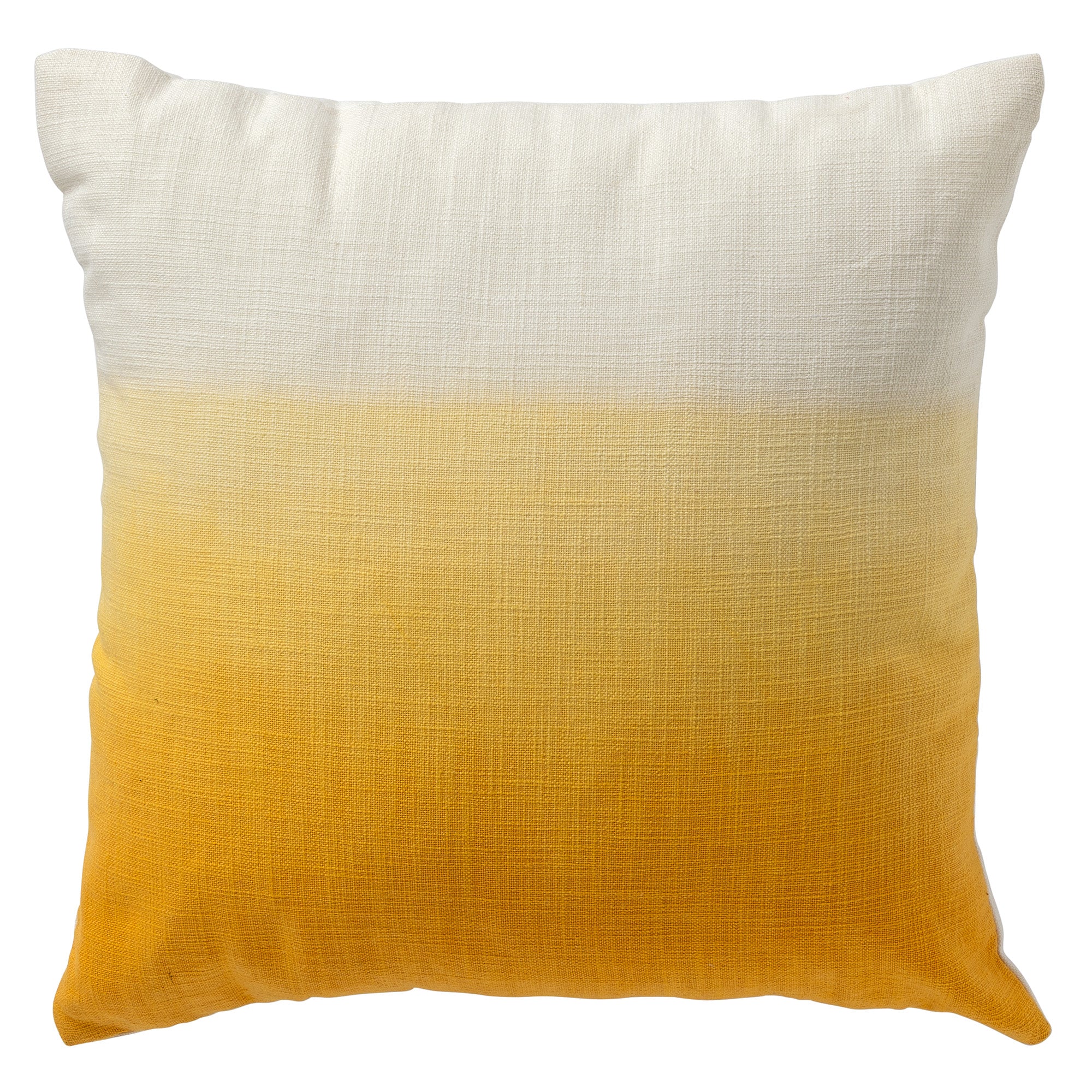 ROBIN - sierkussen 45x45 cm - kleurverloop - Golden Glow - geel, wit