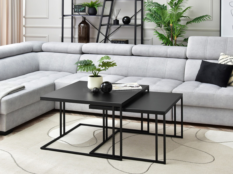 Set-Ława Dark-Xl Czarny;Dark-S-Czarny, Podstawa Czarny-Czarny