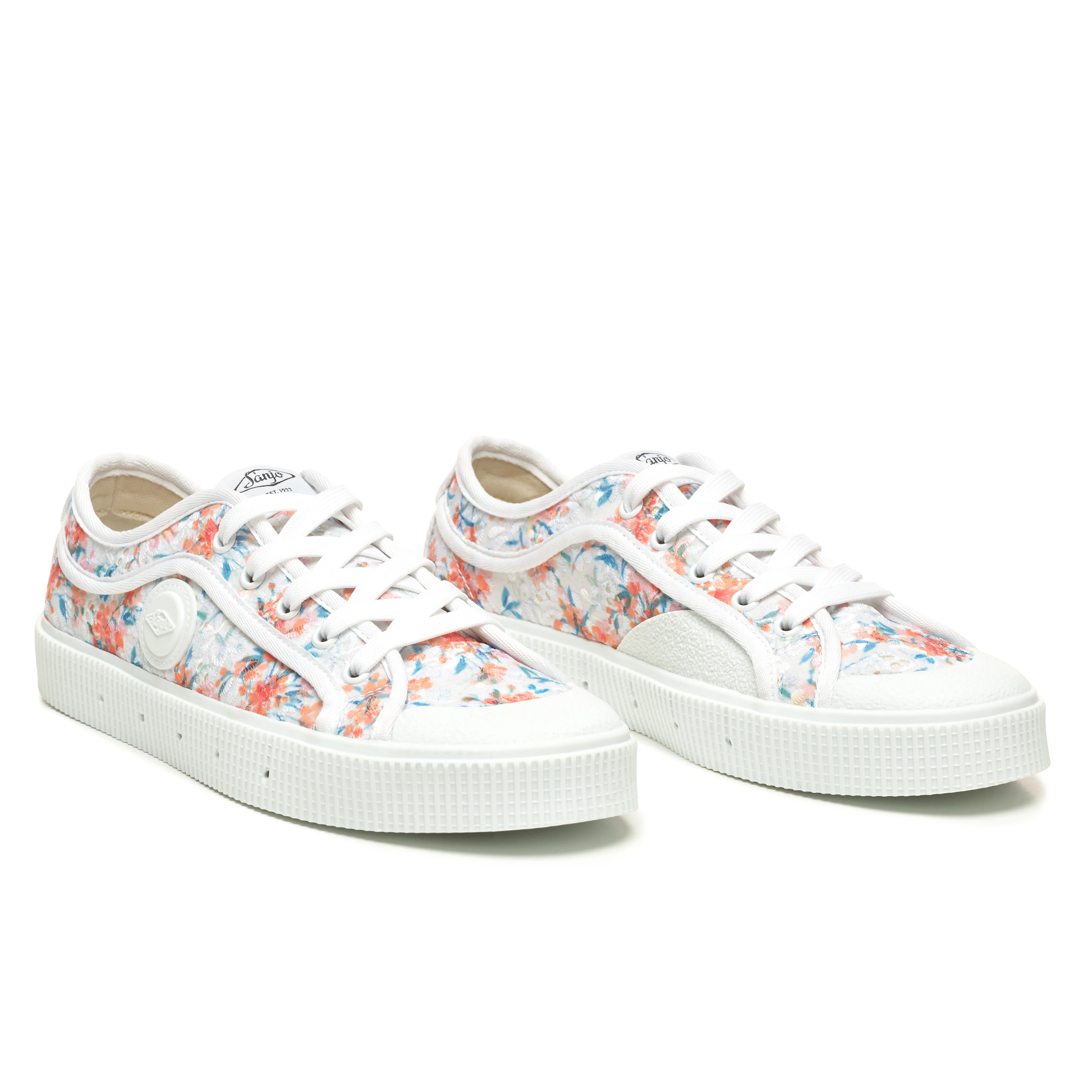 Sanjo K200 Wild Flowers // White Orange