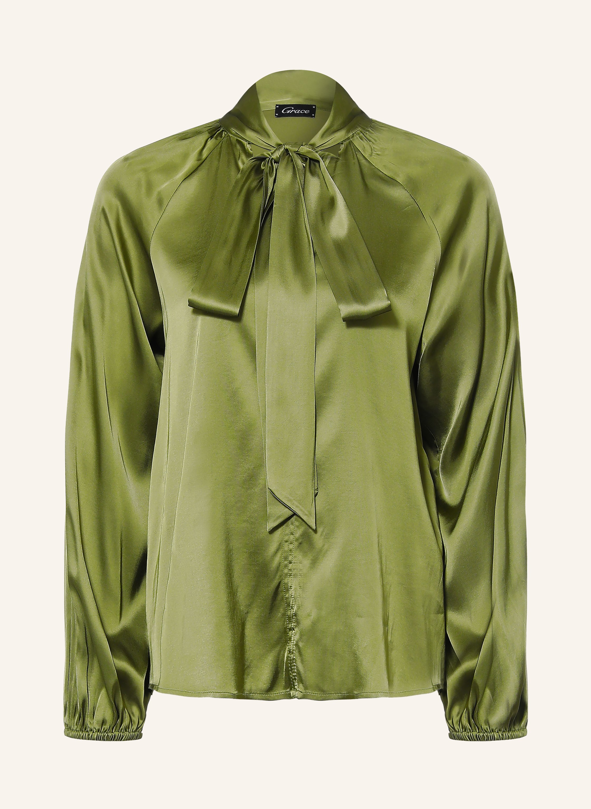 Grace Satinbluse mit Schluppe