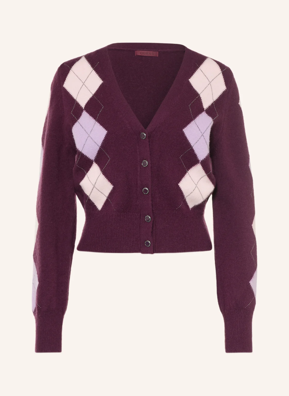GUESS Strickjacke GRACIE mit Schmucksteinen