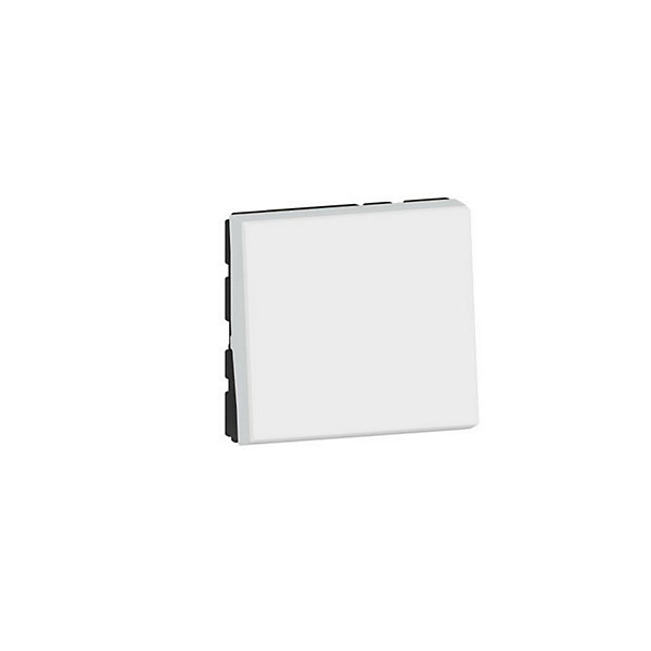 Mécanisme interrupteur va-et-vient à voyant Legrand Mosaïc blanc, 2 modules