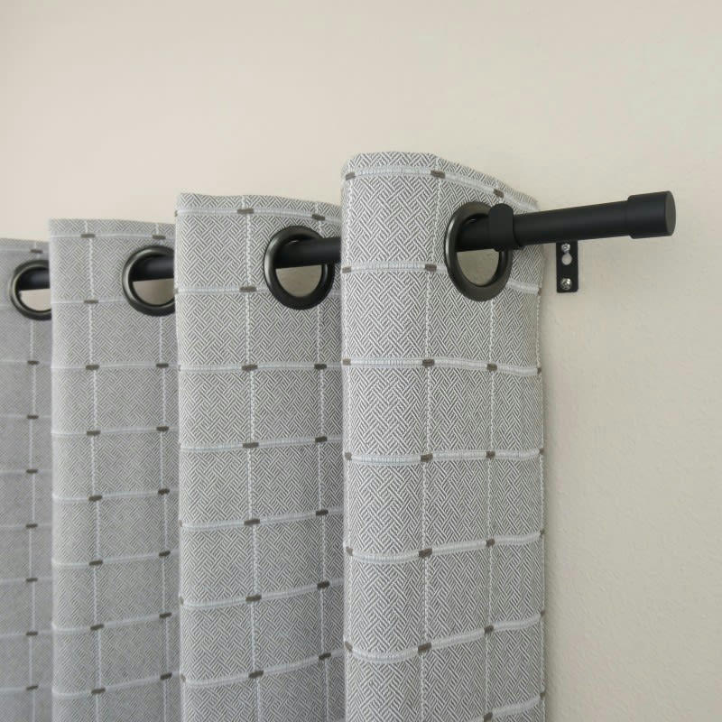 LANCASTER - - kit tringle extensible ø 16/19 mm 165 à 310 cm - Noir mat